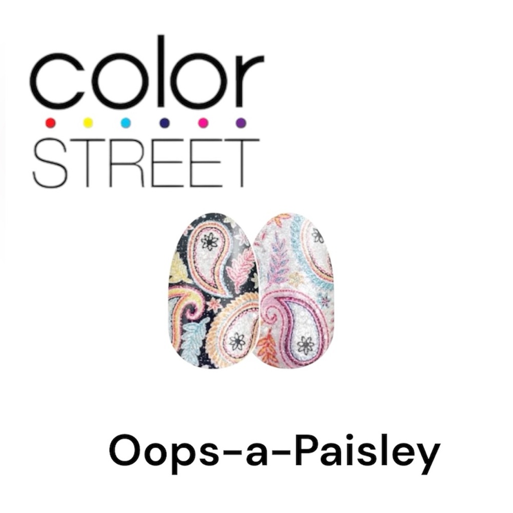3 FOR $35: COLOR STREET Nail Strips - Oops-a-Paisley